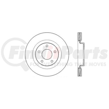 127.42108L by STOPTECH - StopTech Sport Drilled & Slotted Brake Rotor; Front Left