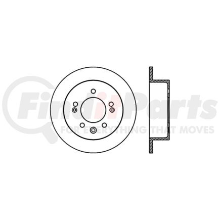 127.51024R by STOPTECH - StopTech Sport Drilled & Slotted Brake Rotor; Rear Right