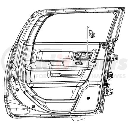 1VY531X9AE by CHRYSLER - Door Interior Trim Panel - Rear