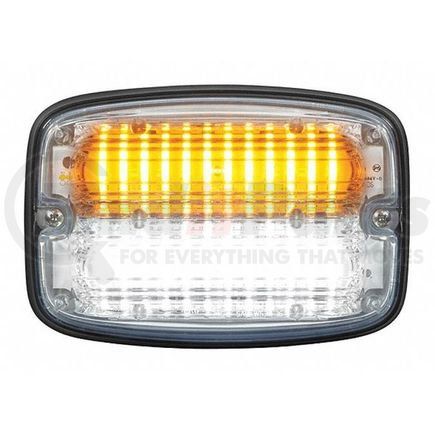 FR6C-AW by FEDERAL SIGNAL - Warning Light, LED, Amber/White, 1-1/32" L.