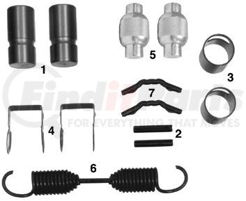 Leland K43 Brake Hardware Tech Tray BRAKE KIT (SO)