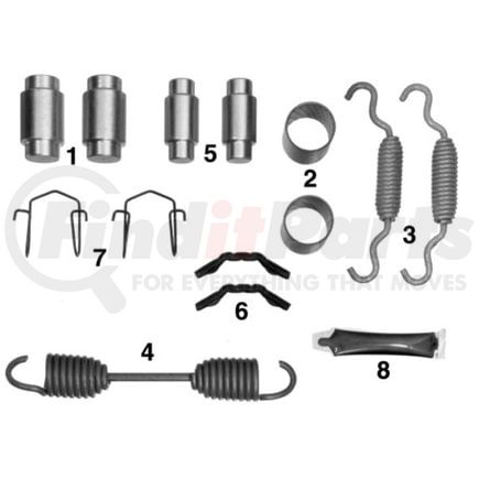 Leland K305 Air Drum Brake Kit BRAKE KIT (SO)