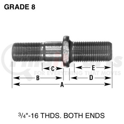 Leland W46 Brake Hardware Tech Tray SHOULDER STUD (SO)