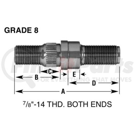 Leland W630 Brake Hardware Tech Tray SHOULDER STUD (SO)