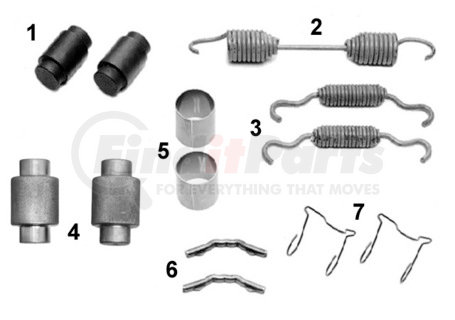 Leland 4702Q Air Drum Brake Kit ROCKWELL 15" "Q+" KIT