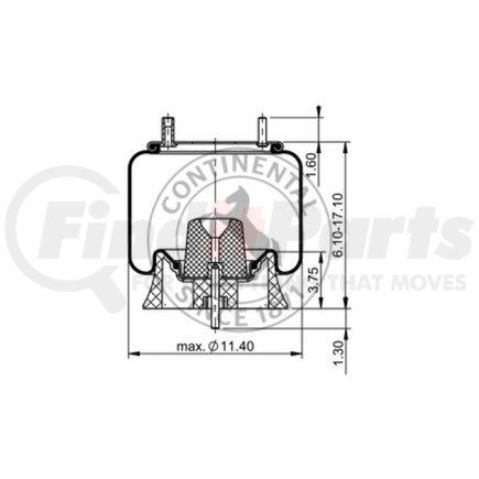 AS8919 by CONTITECH - CONTITECH AIR SPRING 64381