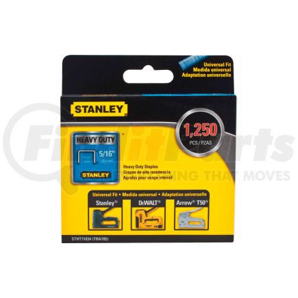 STHT71834 by STANLEY - Stanley&#174; STHT71834  Heavy-Duty Narrow Crown Staples 5/16" -1,250 Pack