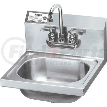 HS-22 by KROWNE - Krowne&#174;&#174; HS-22 16" Wide Hand Sink With Heavy Duty Faucet, Wrist Handles