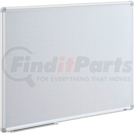 695783 by GLOBAL INDUSTRIAL - Global Industrial&#153; Magnetic Steel Dry Erase Planning Board, Aluminum Frame, 1x2 Grid, 36" x 24"