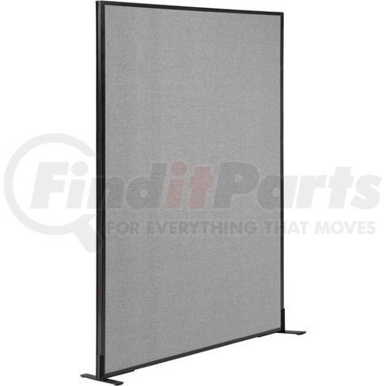 695789FGY by GLOBAL INDUSTRIAL - Interion&#174; Freestanding Office Partition Panel, 48-1/4"W x 96"H, Gray