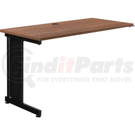 695216WN by GLOBAL INDUSTRIAL - Interion&#174; 48"W Left Handed Return Table - Walnut (SG509)