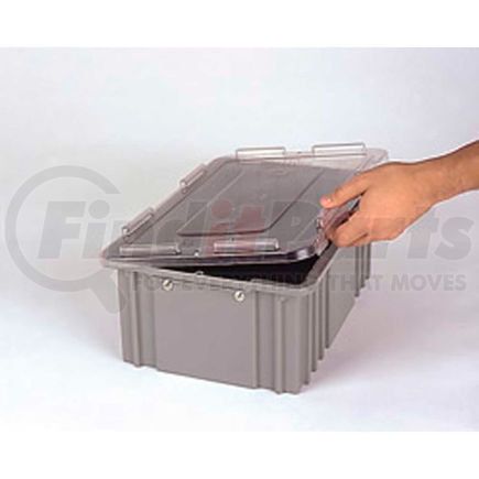 CDC3040 Clear by LEWIS-BINS.COM - LEWISBins Heavy Duty Snap-On Cover 3000 Series CDC3040 Clear