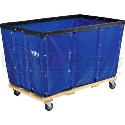 800362BL by GLOBAL INDUSTRIAL - Global Industrial&#8482; KD, 24 Bushel, Blue Vinyl Basket Bulk Truck