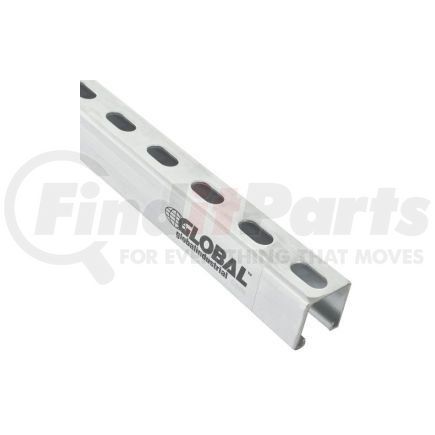 713139 by GLOBAL INDUSTRIAL - Global Industrial&#153; 8' Slotted Strut Channel QTY 4, 1-5/8x7/8, 12 GA, Pre-Galvanized Zinc Plated