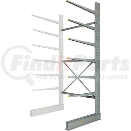 320826A by GLOBAL INDUSTRIAL - Global Industrial&#153; Single Sided HD Add-On Cantilever Rack Unit, 72"W x 58"Dx12'H, With Lip