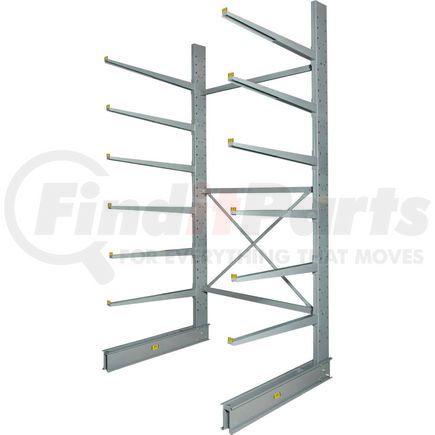 320825 by GLOBAL INDUSTRIAL - Global Industrial&#153; Single Sided HD Cantilever Rack Starter, 72"W x 58"D x 12'H, No Lip