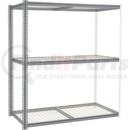 581064GY by GLOBAL INDUSTRIAL - Global Industrial&#153; High Cap. Add-On Rack 72Wx24Dx96H 3 Levels Wire Deck 1000 Lb. Per Level GRY