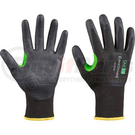 24-9518B/8M by NORTH SAFETY - CoreShield&#174; 24-9518B/8M Cut Resistant Gloves, Nitrile Micro-Foam Coating, A4/D, Size 8