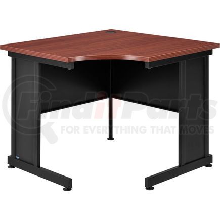 240347MH by GLOBAL INDUSTRIAL - Interion&#174; 36"W Corner Desk - Mahogany