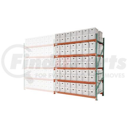 258212N by GLOBAL INDUSTRIAL - Global Industrial&#8482; Record Storage Rack Add-On Letter Legal 120"W x 42"D x 120"H