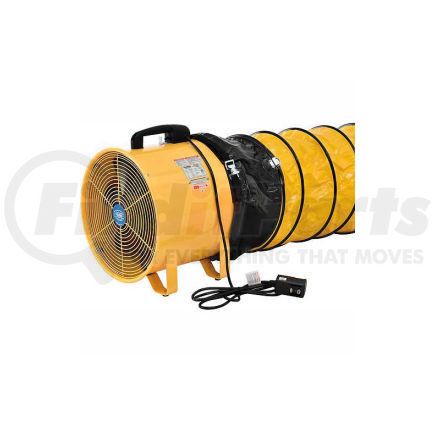 292646 by GLOBAL INDUSTRIAL - Global Industrial&#8482; 16" Portable Ventilation Fan with 16' Flexible Duct - 2850 CFM - 1 HP