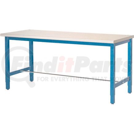 607264-BL by GLOBAL INDUSTRIAL - Global Industrial&#153; 48 x 36 Adjustable Height Workbench Square Tube Leg - ESD Safety Edge - Blue