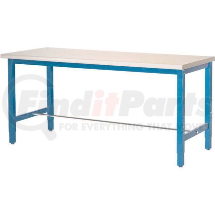 606997-BL by GLOBAL INDUSTRIAL - Global Industrial&#153; 96 x 36 Adjustable Height Workbench Square Tube Leg - ESD Square Edge - Blue