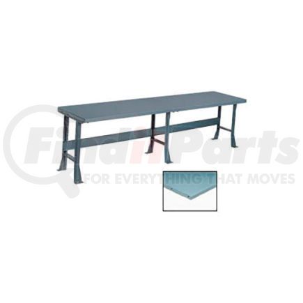 500371 by GLOBAL INDUSTRIAL - Global Industrial&#153; 96"W x 36"D Production Workbench - Steel Square Edge Top, 3 Legs Gray