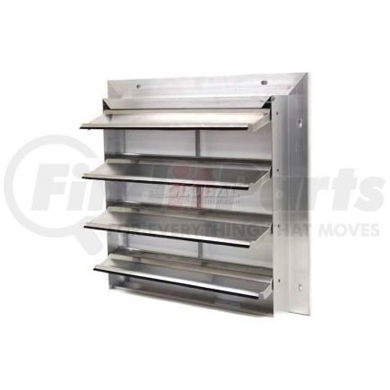 EAS-MF 16 by AIR CONDITIONING PRODUCTS CORP - Aluminum Wall Exhaust Shutter, Rear Flange 16" - EAS-MF 16