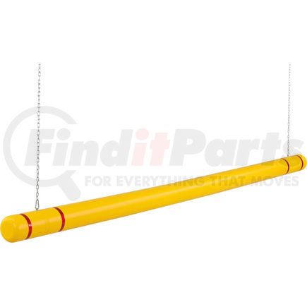 708405YR by GLOBAL INDUSTRIAL - Global Industrial&#8482; Clearance Bar, 104" to 120" L, Yellow With Red Tape, HDPE