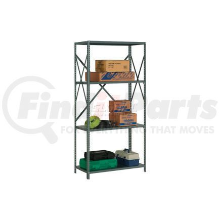 562153A by GLOBAL INDUSTRIAL - Global Industrial&#8482; Steel Shelving 18 Ga 36"Wx30"Dx73"H Open Clip Style 4 Shelf