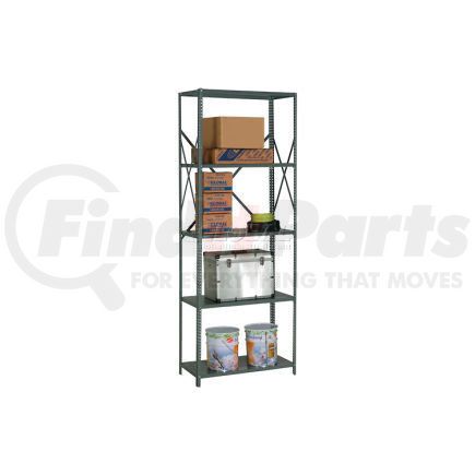 562222A by GLOBAL INDUSTRIAL - Global Industrial&#8482; Steel Shelving 18 Ga 36"Wx12"Dx97"H Open Clip Style 5 Shelf