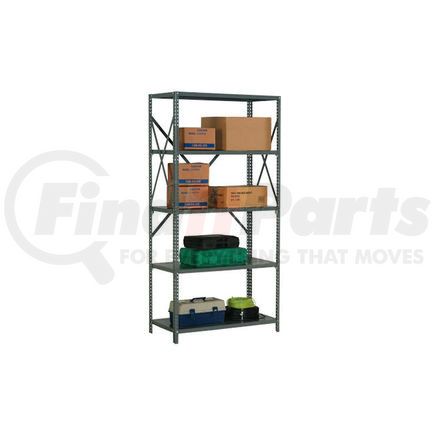 562159A by GLOBAL INDUSTRIAL - Global Industrial&#8482; Steel Shelving 18 Ga 36"Wx18"Dx73"H Open Clip Style 5 Shelf