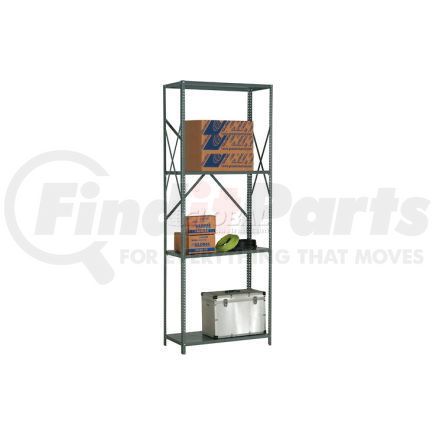 562218A by GLOBAL INDUSTRIAL - Global Industrial&#8482; Steel Shelving 18 Ga 48"Wx12"Dx97"H Open Clip Style 4 Shelf