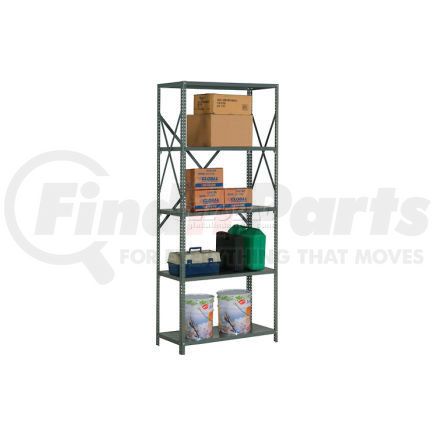 562196A by GLOBAL INDUSTRIAL - Global Industrial&#8482; Steel Shelving 18 Ga 48"Wx24"Dx85"H Open Clip Style 5 Shelf