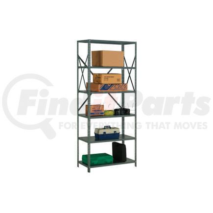 562205A by GLOBAL INDUSTRIAL - Global Industrial&#8482; Steel Shelving 18 Ga 48"Wx30"Dx85"H Open Clip Style 6 Shelf