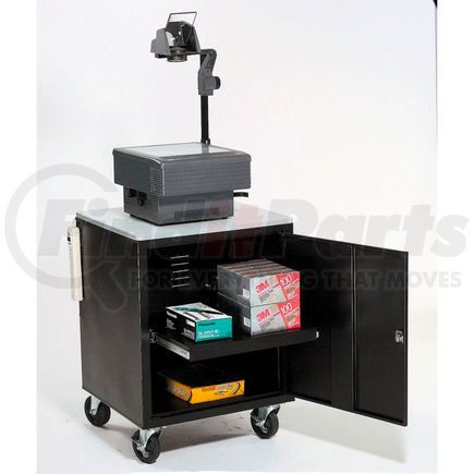 241659BK by GLOBAL INDUSTRIAL - Global Industrial & #174; Black Security Audio Visual Cart 500 Lb. Capacity