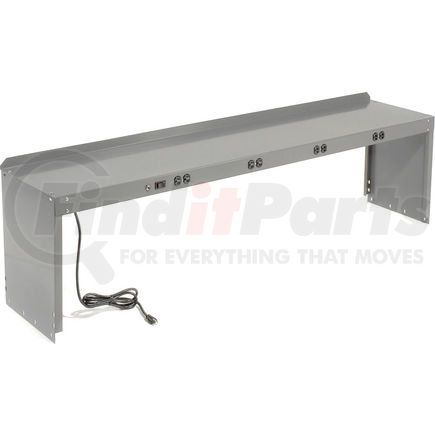 254755B by GLOBAL INDUSTRIAL - Global Industrial&#153; Workbench Power Riser 96"W x 15"D x 18"H - Gray