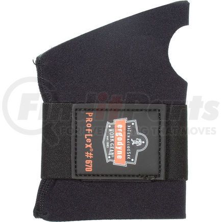 16612 by ERGODYNE - Ergodyne&#174; ProFlex&#174; 670 Ambidextrous Single Strap Wrist Support, Black, Small