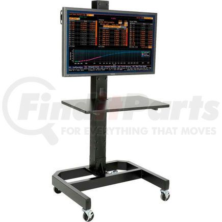 239192BKE by GLOBAL INDUSTRIAL - Global Industrial&#8482; LCD/Plasma Mobile Cart with Power Outlet - Black