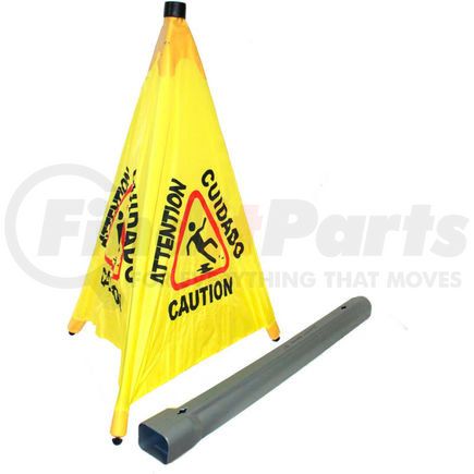 9182 by IMPACT PRODUCTS - Impact&#174; Pop Up Safety Cone 31" Yellow/Black, Multi-Lingual - 9182