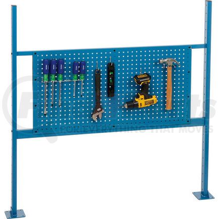 249716BL by GLOBAL INDUSTRIAL - Global Industrial&#153; Panel Kit for 48"W Workbench - 36"W Pegboard, Mounting Rails & Uprights Blue