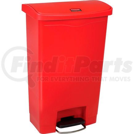 1883566 by RUBBERMAID - Rubbermaid&#174; Slim Jim&#174; 1883566 Plastic Step On Container, Front Step 13 Gallon - Red