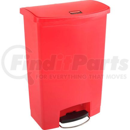 1883570 by RUBBERMAID - Rubbermaid&#174; Slim Jim&#174; 1883570 Plastic Step On Container, Front Step 24 Gallon - Red