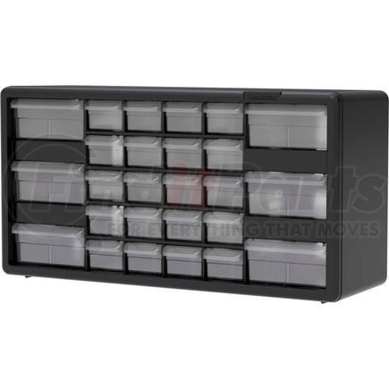 10126 by AKRO MILS - Akro-Mils Plastic Drawer Parts Cabinet 10126 - 20"W x 6-3/8"D x 10-1/4"H, Black, 26 Drawers