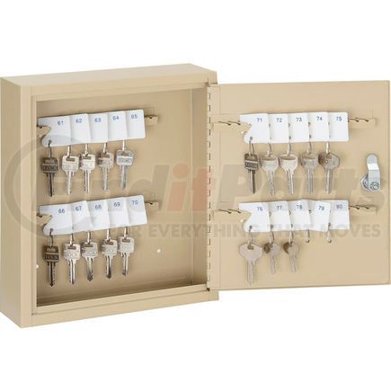 493319 by GLOBAL INDUSTRIAL - Global Industrial&#8482; Key Cabinet - 60 Keys, Sand