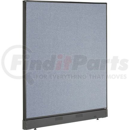 240225PBL by GLOBAL INDUSTRIAL - Interion&#174; Office Partition Panel with Pass-Thru Cable, 48-1/4"W x 46"H, Blue