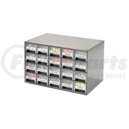 19320 by AKRO MILS - Akro-Mils Steel Small Parts Storage Cabinet 19320 - 17"W x 11"D x 11"H w/ 20 Gray Drawers