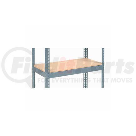 601908 by GLOBAL INDUSTRIAL - Global Industrial&#8482; Additional Shelf Level Boltless Wood Deck 36"W x 12"D - Gray