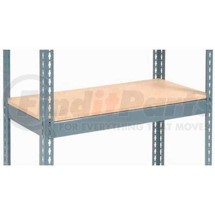 601913 by GLOBAL INDUSTRIAL - Global Industrial&#8482; Additional Shelf Level Boltless Wood Deck 48"W x 24"D - Gray